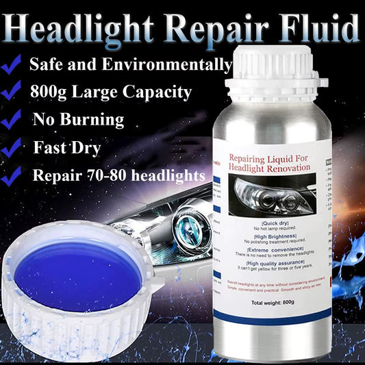 طقم إصلاح وترميم و تلميع  مصابيح السيارة الأمامية.